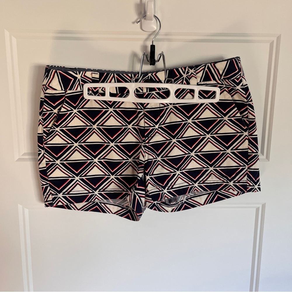 Merona Navy and White Geometric Women's Shorts